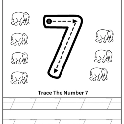 Tracing The Number Worksheet To Prints