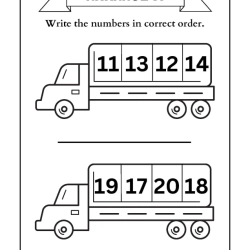 Arrange The Number Worksheet Downloads