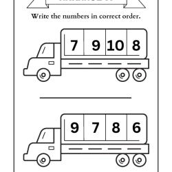 Arrange The Number Worksheet For Free