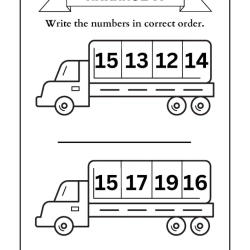 Arrange The Number Worksheet Free Downloads