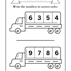 Arrange The Number Worksheet Worksheets