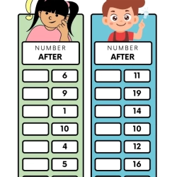 Before After Number Worksheet For Free