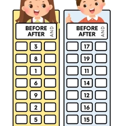 Before After Number Worksheet Pdf File