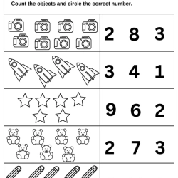 Choose The Correct Number Worksheet For 1st Grade