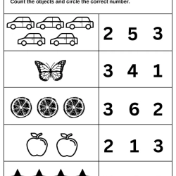 Choose The Correct Number Worksheet For Kindergarten