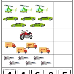 Count And Choose Correct Number Printable Worksheet