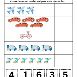 Count And Choose The Correct Number Worksheet Downloads