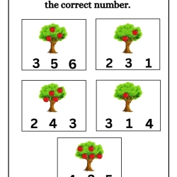 Count And Choose The Correct Number Worksheet For Grade 2