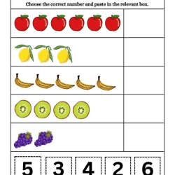 Count And Choose The Correct Number Worksheet Free Downloads