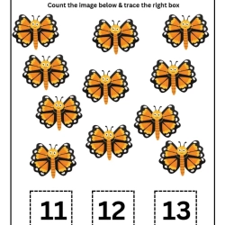 Count And Trace Number Worksheet For 2nd Grade