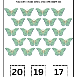 Count And Trace Number Worksheet For 6th Grade