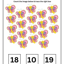 Count And Trace Number Worksheet For Grade 5