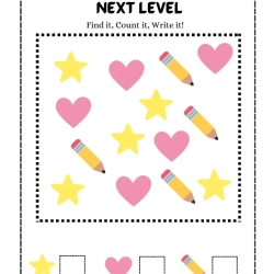 Count The Image Worksheet For Kids