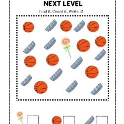 Count The Image Worksheet For Kindergarten