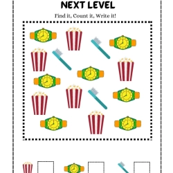 Count The Image Worksheet Pdf File