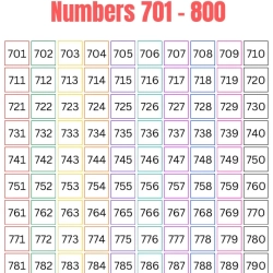 Number Chart Worksheet For Kids