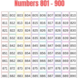 Number Chart Worksheet For Kindergarten