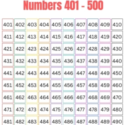 Number Chart Worksheet Free Downloads