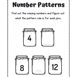 Pattern Sheets Printable 1st Grade Worksheets