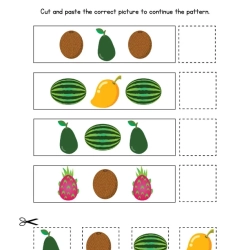 Pattern Sheets Printable For Kids Worksheet