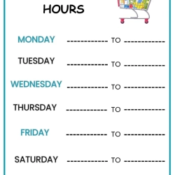 Pretend Play Grocery Store For Free Worksheet