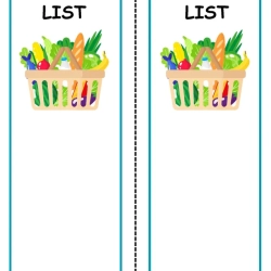 Pretend Play Grocery Store Worksheet