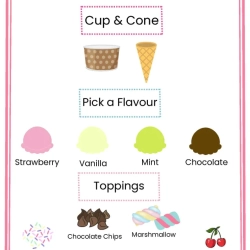 Pretend Play Icecream Shop For Free Worksheet
