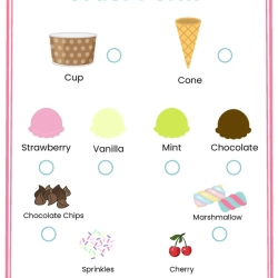 Pretend Play Icecream Shop Pdf Free Worksheet