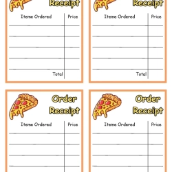Pretend Play Pizza Shop For Grade 2 Worksheet