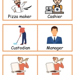 Pretend Play Pizza Shop For Grade 3 Worksheet