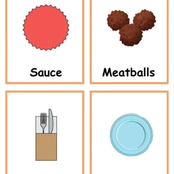 Pretend Play Spaghetti Restaurant For Grade 1 Worksheet