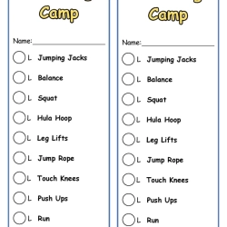 Pretend Play Sport Training To Print Worksheet
