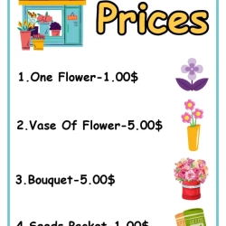 Pretend Play The Flower Shop Download Worksheet