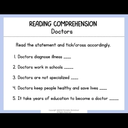 Reading Comprehension Worksheets 080