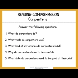 Reading Comprehension Worksheets 094
