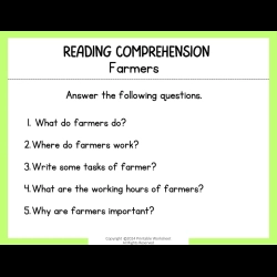 Reading Comprehension Worksheets 099