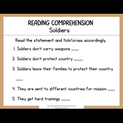 Reading Comprehension Worksheets 105