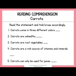 Reading Comprehension Worksheets 110