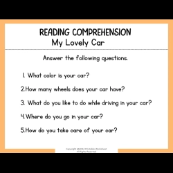 Reading Comprehension Worksheets For 3rd Grade