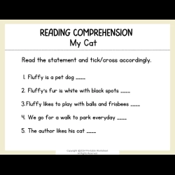 Reading Comprehension Worksheets For 6th Grade