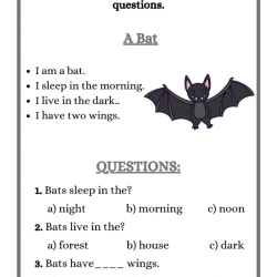 Reading Worksheets For Grade 3