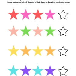 Color The Shapes Pattern Download Worksheet