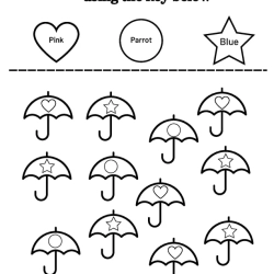 Color The Shapes Worksheet For 1st Grade