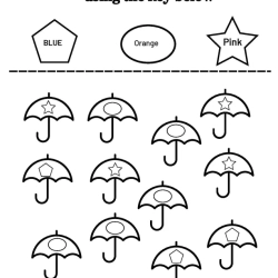 Color The Shapes Worksheet For Kindergarten