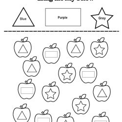 Color The Shapes Worksheet Free Downloads