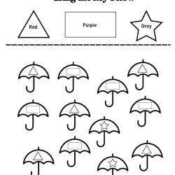 Color The Shapes Worksheet Pdf File