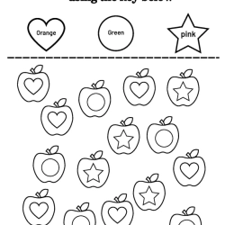 Color The Shapes Worksheet Printables