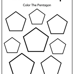 Colors The Shapes Worksheet For 1st Grade