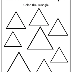 Colors The Shapes Worksheet For Free