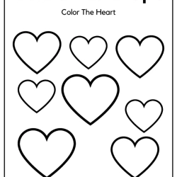 Colors The Shapes Worksheet For Kids